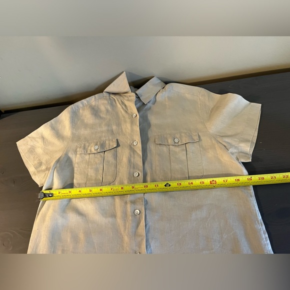 Marsh Landing 100% Linen Button Down Shirt - Picture 5 of 6